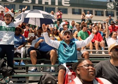 Mexico fans celebrate during their game with the USA © Dan Higginson