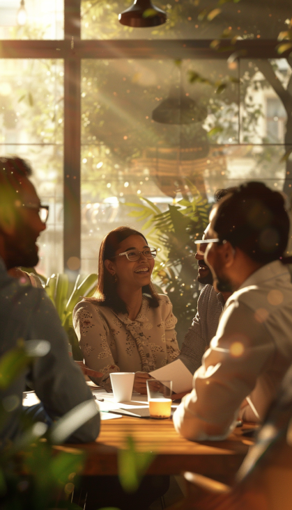 CBP meeting group of people around a table