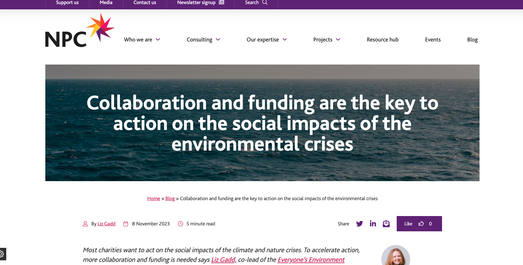 Screenshot 2024-04-11 at 11.32.42 Why Collaborative funding for the environment is critical website screenshot
