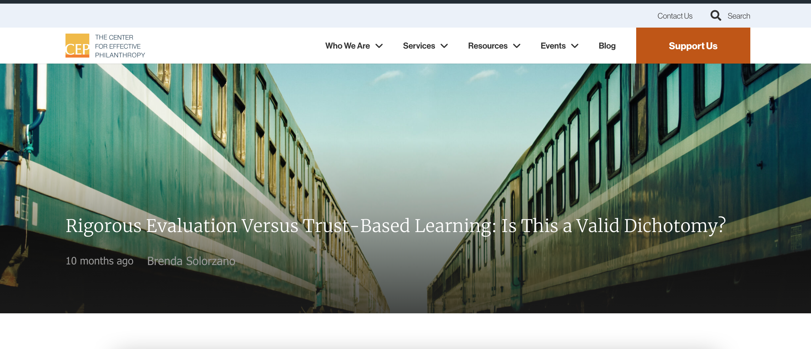 Screenshot 2024-04-30 at 09.41.32 Rigorous Evaluation Versus Trust-Based Learning: Is This a Valid Dichotomy? - The Center for Effective Philanthropy